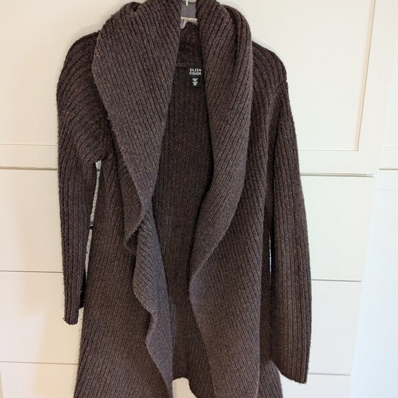 Eileen Fisher Sweaters - Eileen Fisher Longline Hooded Cardigan